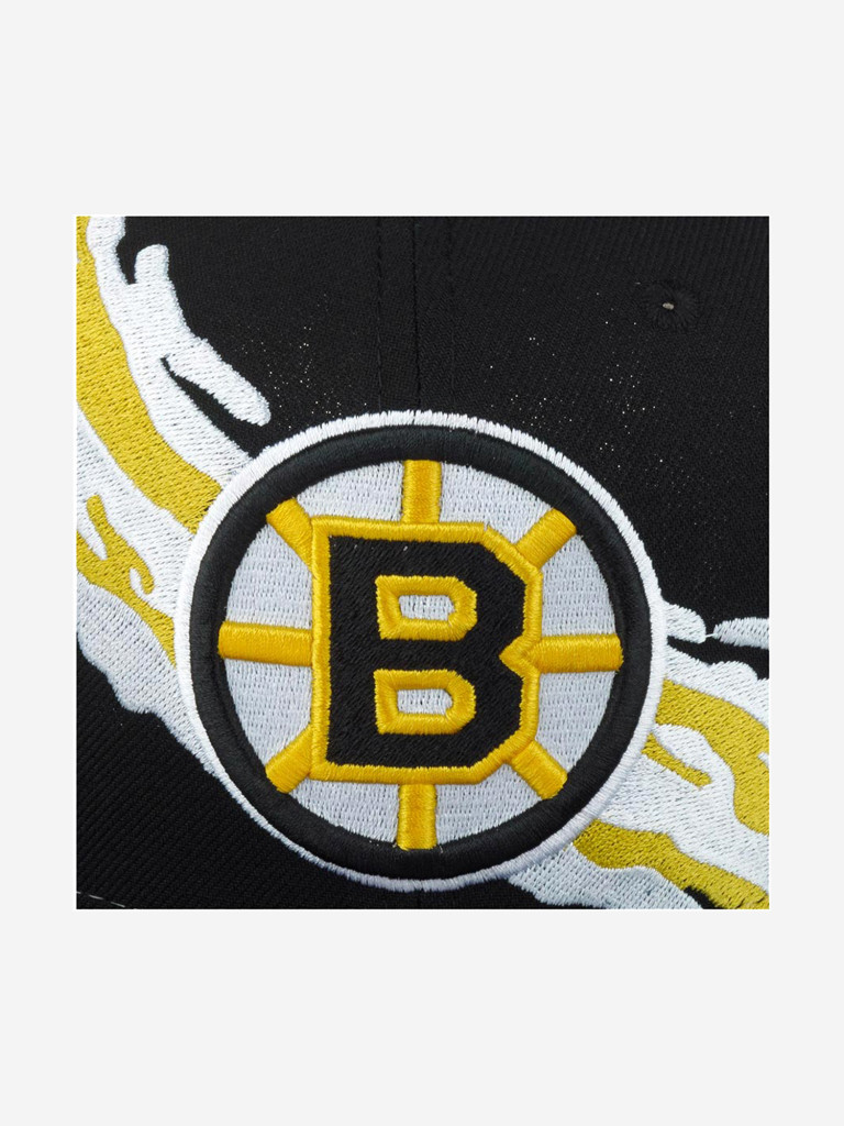 Бейсболка с прямым козырьком MITCHELL NESS 6HSSSH22087-BBNBLCK Boston Bruins NHL (черный)