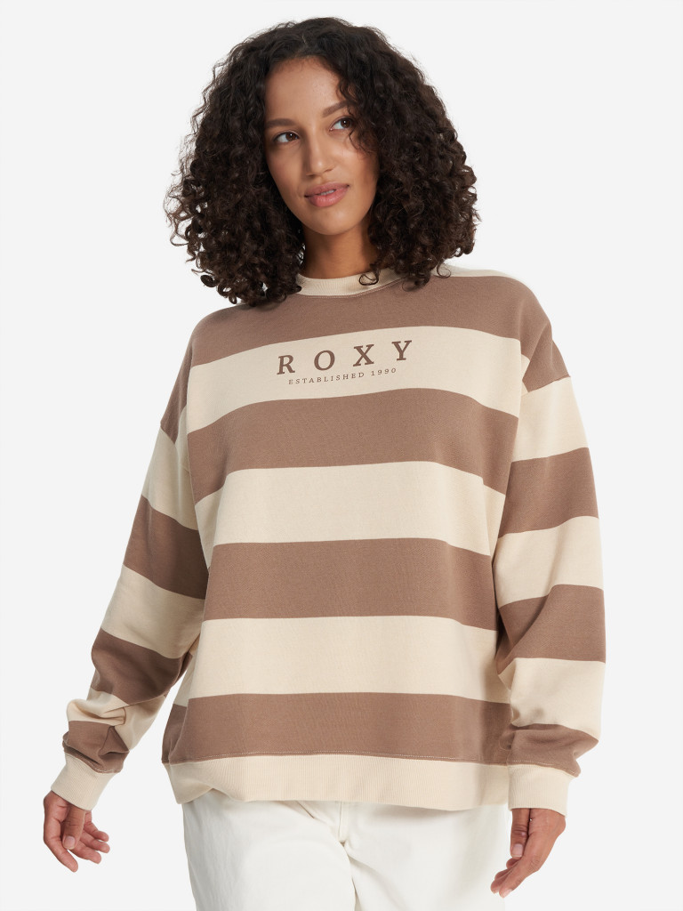 Свитшот женский оверсайз Roxy Strictly Stripes