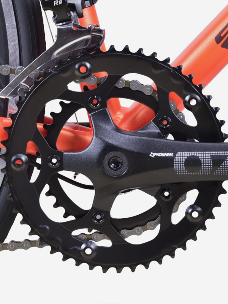 Велосипед для взрослых Stark Peloton 700.1 D оранжевый/черный/серый 20"