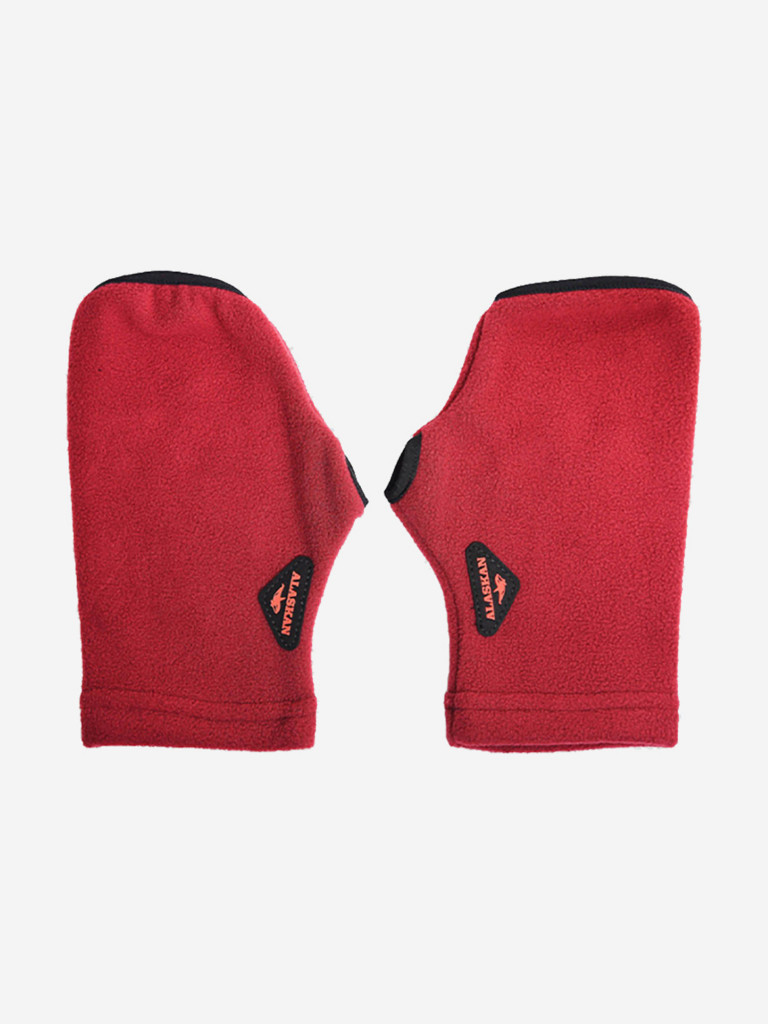 Варежки флисовые Alaskan Small Mittens бордовые M