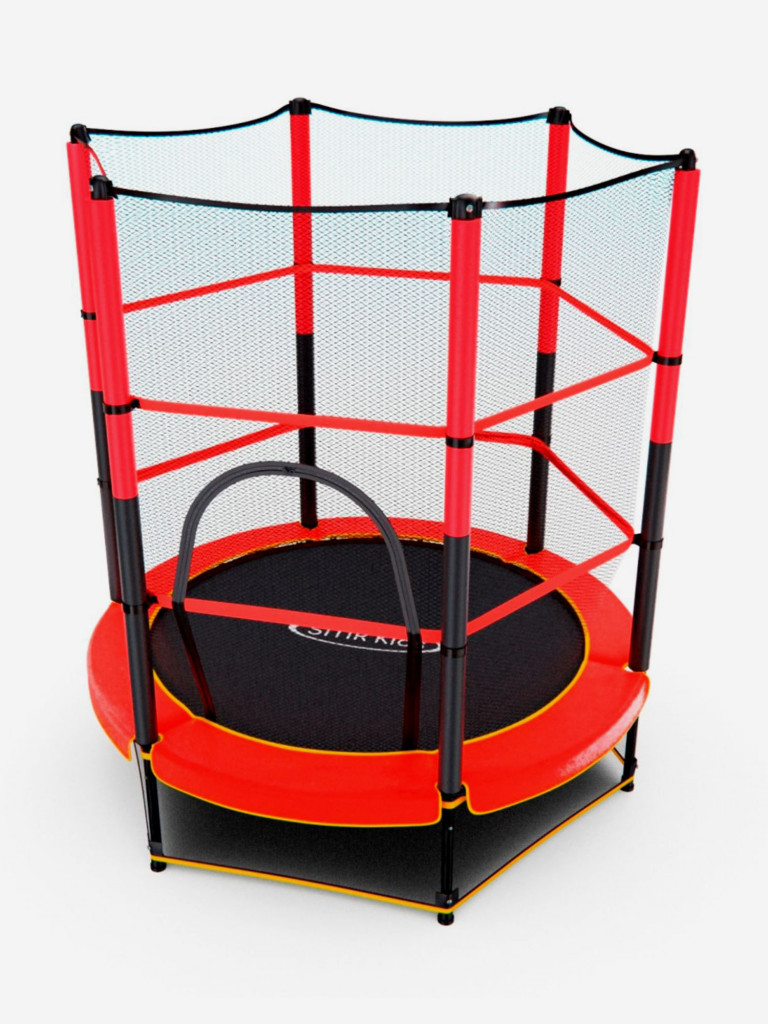Батут детский DFC TRAMPOLINE-RED 55" с сеткой