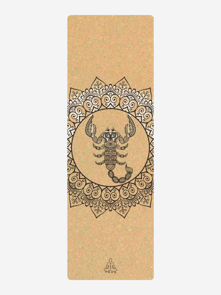 Коврик для йоги Zodiac Collection Cork 1.8 Скорпион, 25420