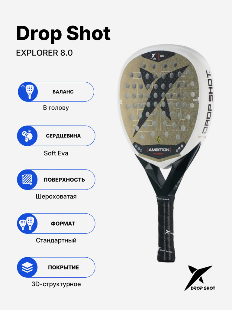 Ракетка для падела Drop Shot Explorer 8.0