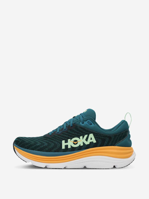 Кроссовки мужские Hoka One One Gaviota 5 зеленый/желтый/белый цвет — купить за 29699 руб., отзывы в интернет-магазине Спортмастер