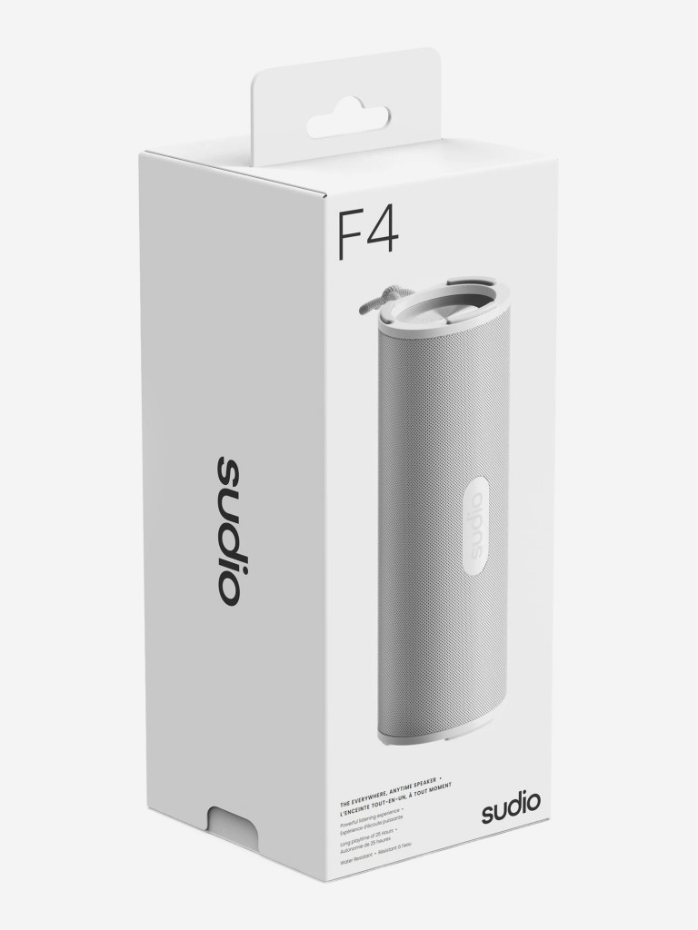 Беспроводная портативная колонка Sudio F4 Portable Bluetooth Speaker 20W, цвет: белый