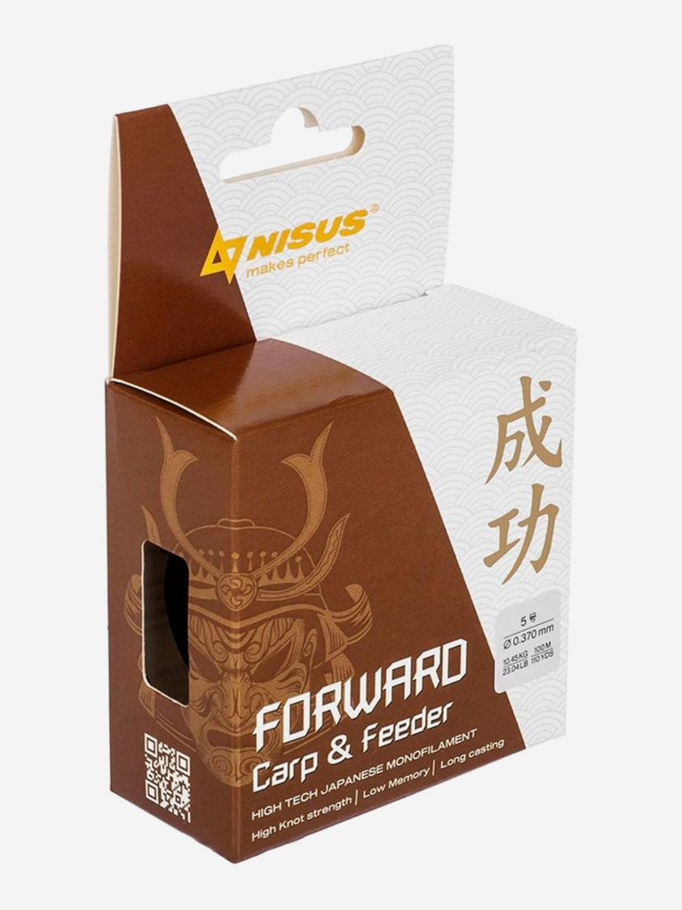 Леска для рыбалки Nisus FORWARD Carp&Feeder Nylon 0,370мм, 100м, 10,45кг, темно-коричневый