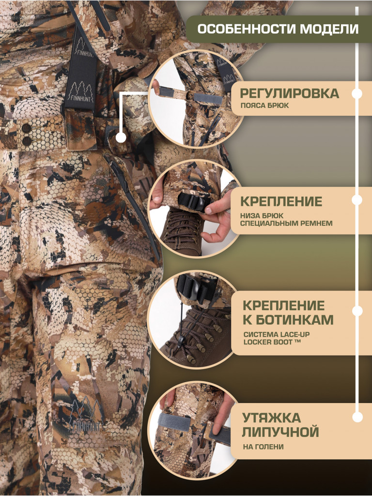 Костюм мужской охотничий FINNHUNT Reliable Padded March Camo