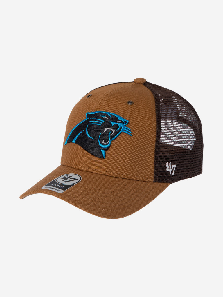 Бейсболка с сеточкой 47 BRAND Carhartt collab Carolina Panthers NFL (коричневый)