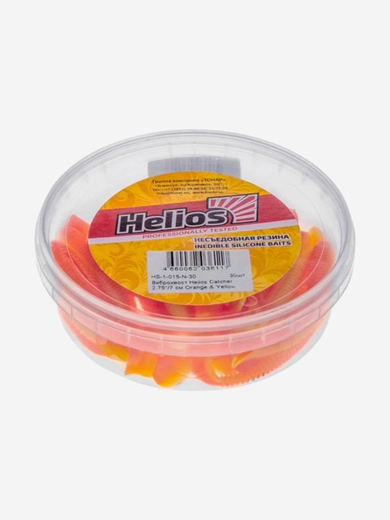 Мягкая приманка Helios Catcher, 2,75'' / 7 см, Orange & Yellow, 30 шт (HS-1-015-N-30)