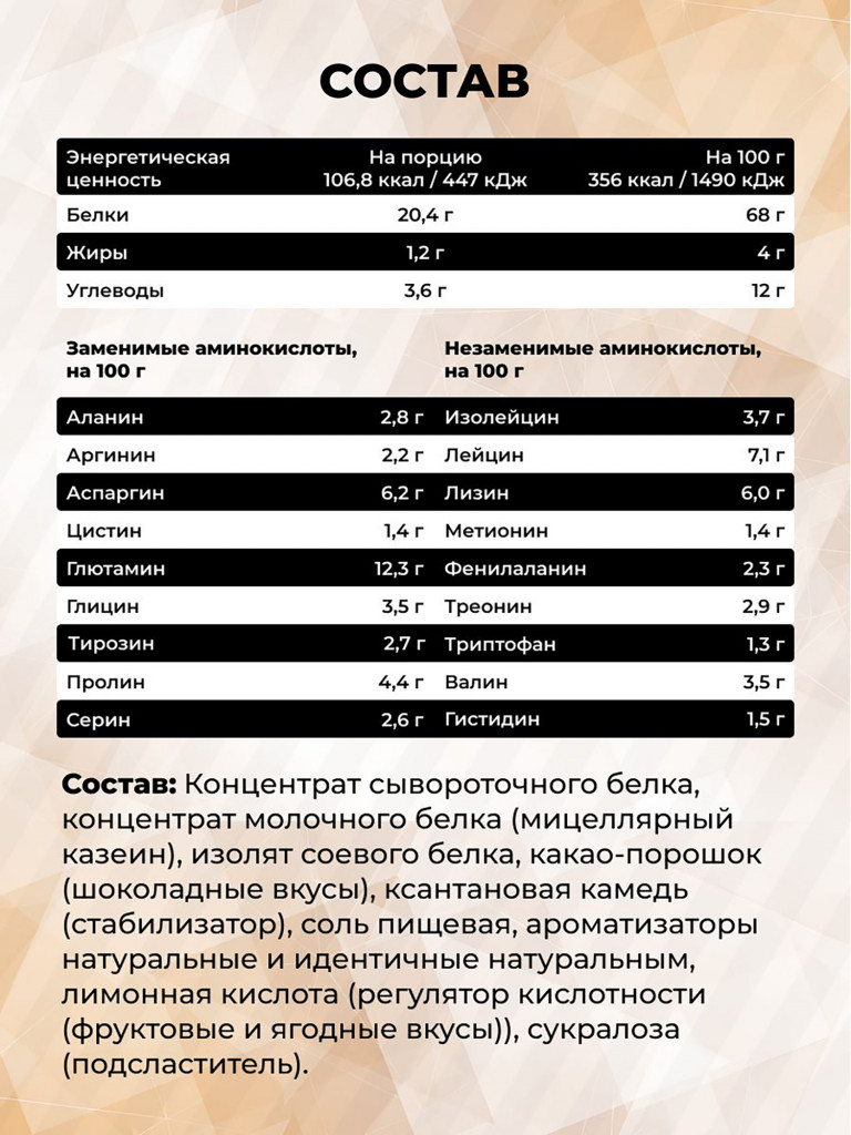 Комплексный протеин STEELPOWER 3X-PROTEIN COMPLEX, пакет 900 гр, Кофе-латте