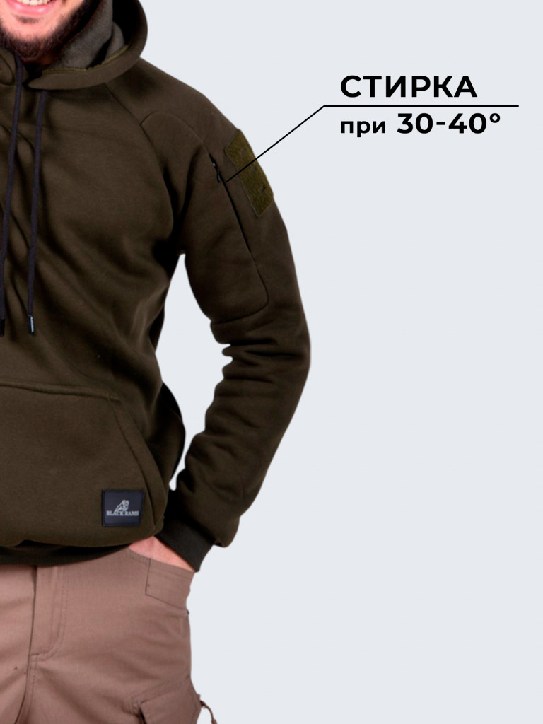 Худи для охоты и рыбалки Black Rams HBR-001 Хаки XXL