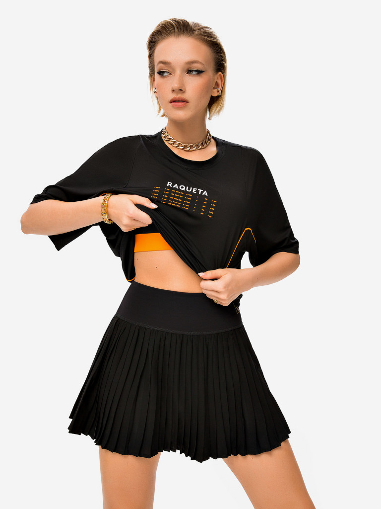 Футболка женская RAQUETA SPORT All in One Black'n Orange