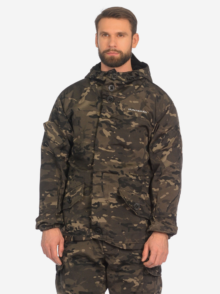 Костюм мужской Huntsman Горка-3 демисезонный ветровлагозащитный из смесовой ткани рипстоп для охоты и рыбалки