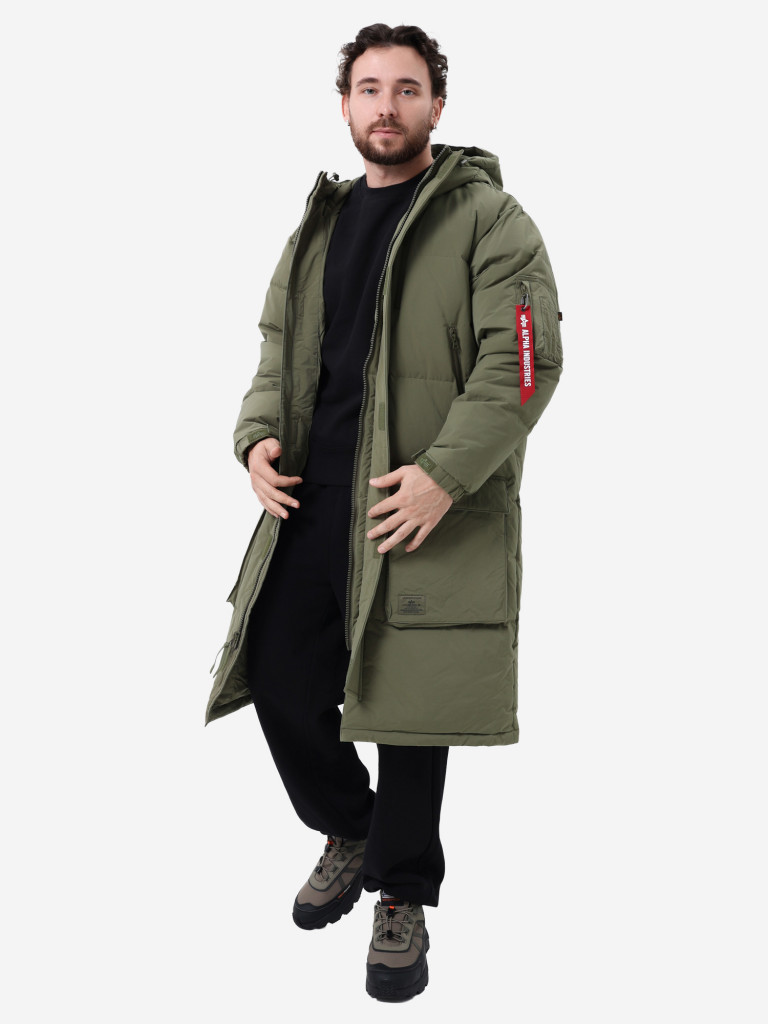 Пуховик длинный зимний мужской Long Puffer Parka Alpha Industries