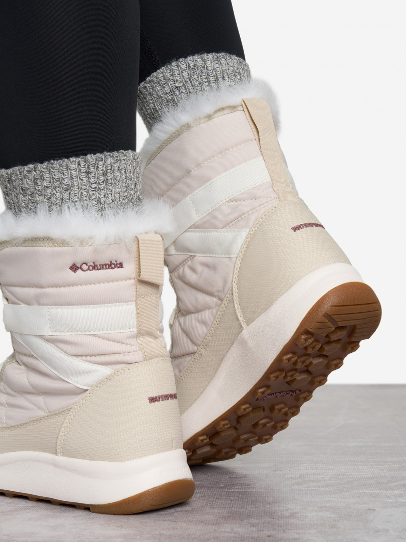 фото Сапоги утепленные женские columbia minx shorty iv, бежевый