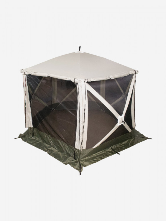 Шатер Следопыт быстросборный, 5 стен, 3,4х3,25 м, h-2,30 м, S по полу 7,6 кв.м