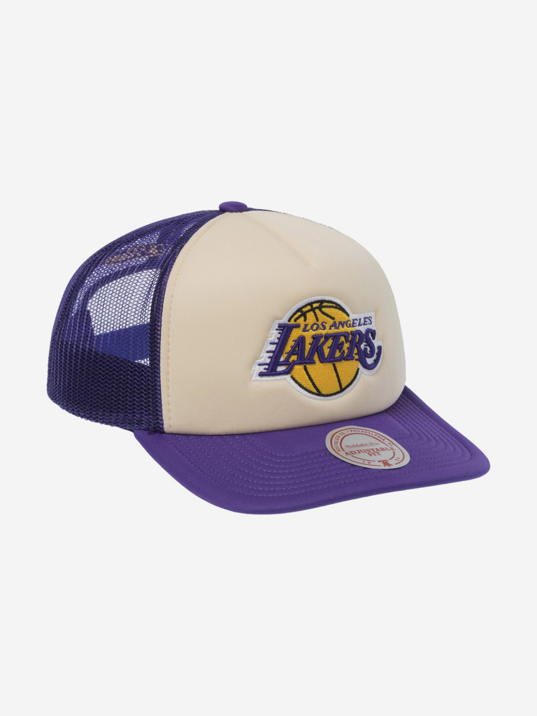 Бейсболка с сеточкой MITCHELL NESS HT12897-LALCREA Los Angeles Lakers NBA