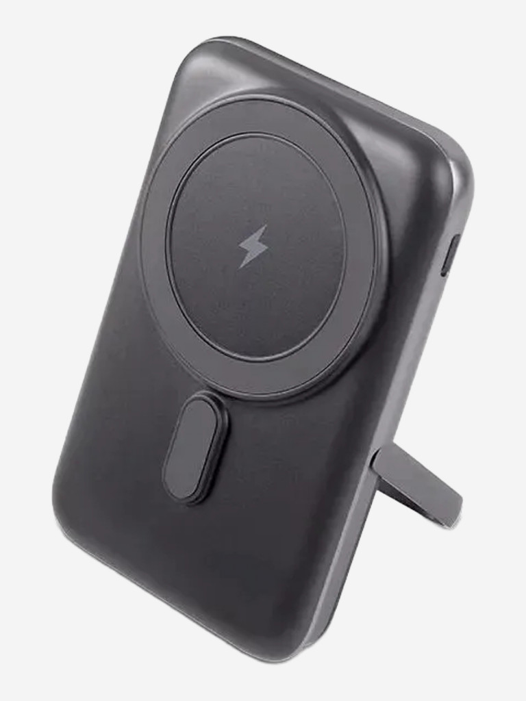 Внешний аккумулятор портативный TTEC ReCharger Pro M LCD 10.000mAh MagSafe Compatible PD 20W Powerbank с подставкой. Цвет: черный