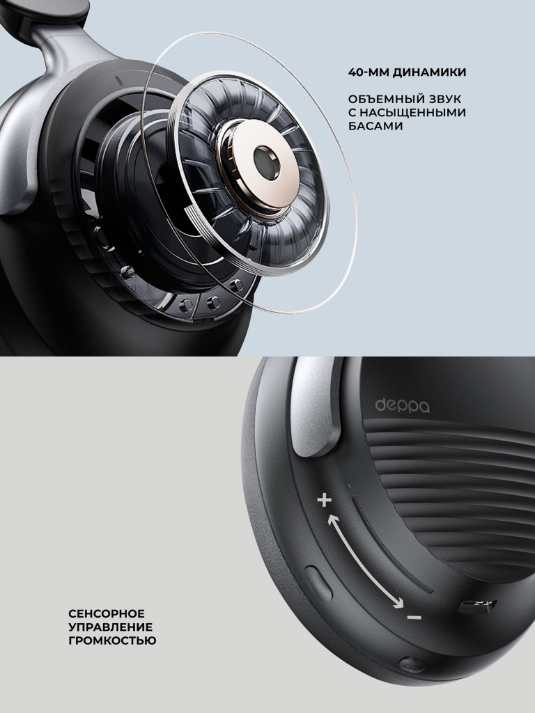 Беспроводные накладные наушники Stereo Vibe, bluetooth 5.4, 400 мАч