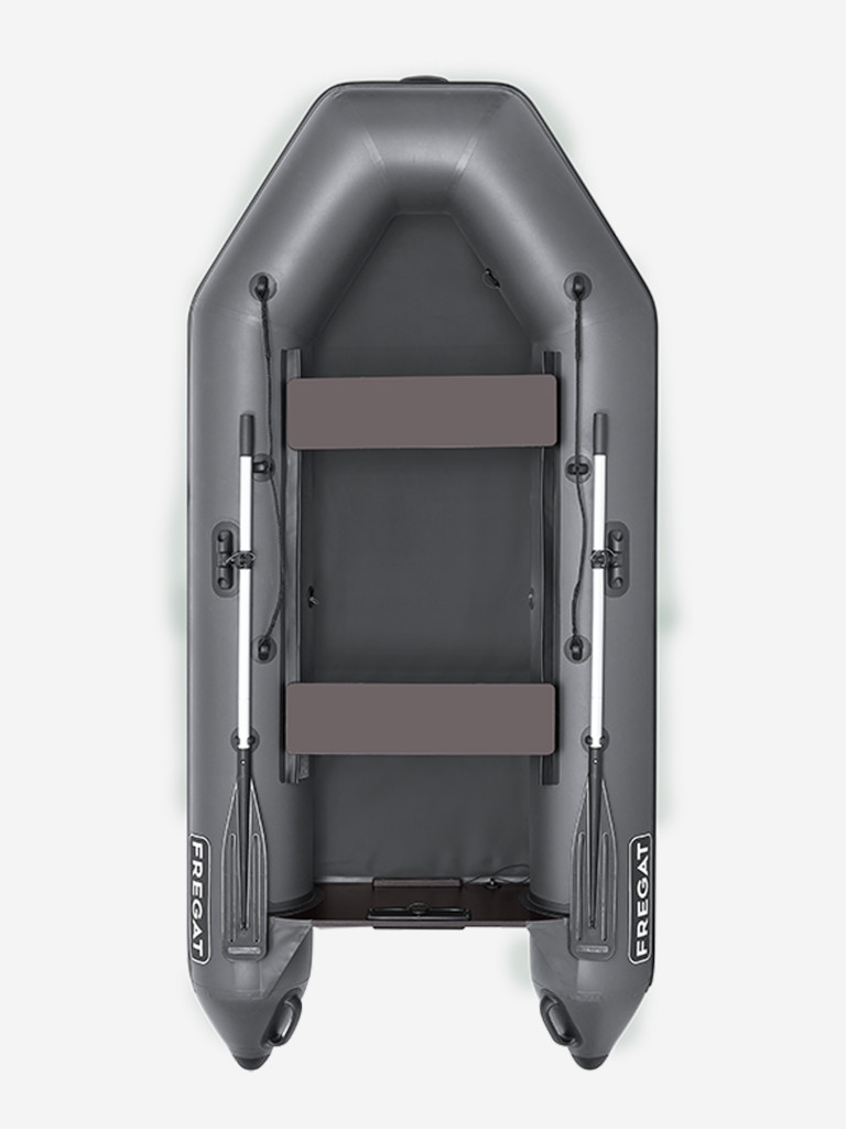 Лодка ПВХ под мотор Фрегат 300 Е, сварные швы, серая