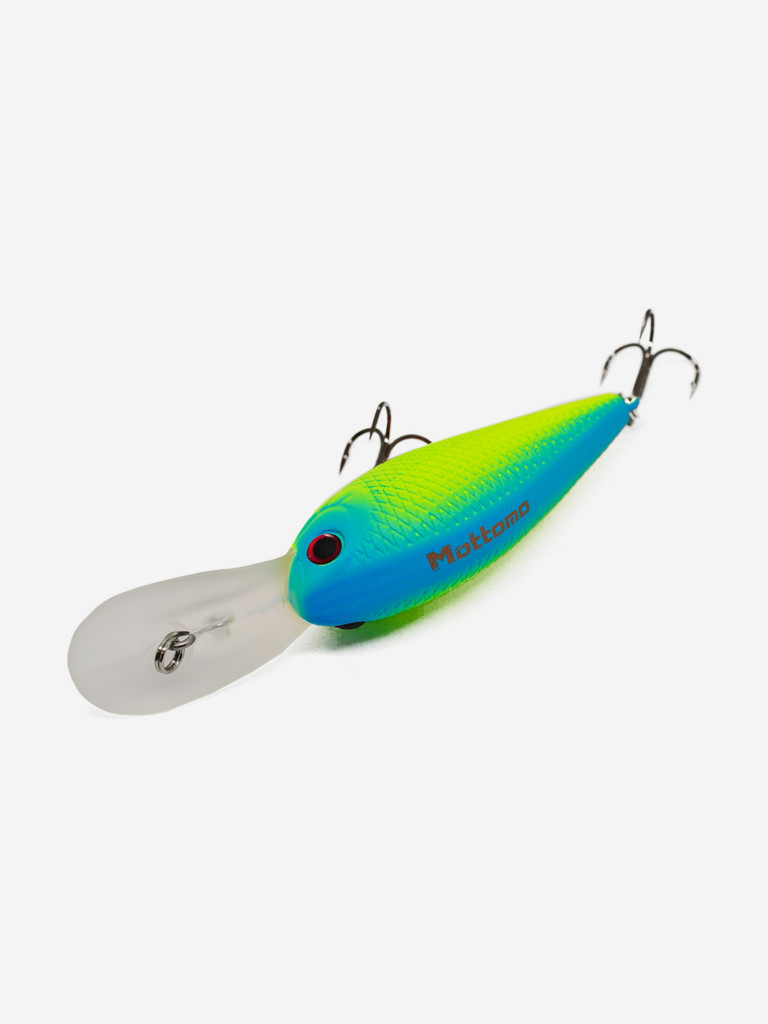 Воблер Mottomo Deep Wrestler 55F 9g Chart Green Yellow