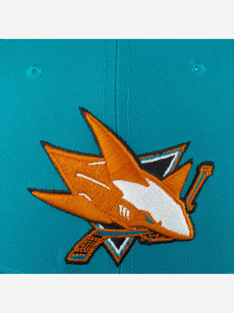 Бейсболка с прямым козырьком MITCHELL NESS 6HSSDX22015-SJSTEAL San Jose Sharks NHL