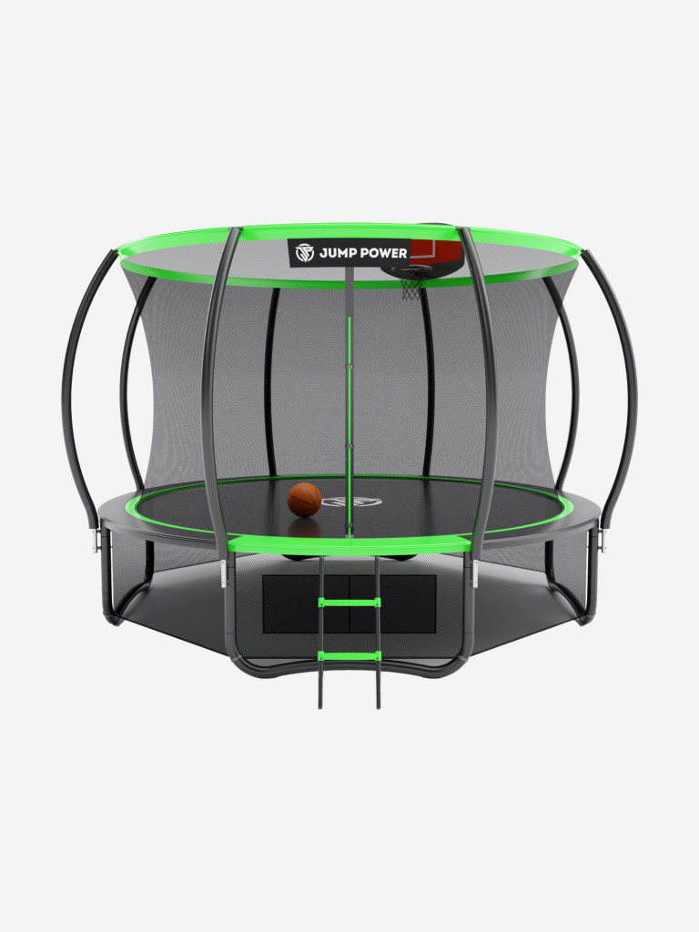Каркасный батут Jump Power 14 ft Pro Inside Basket Green