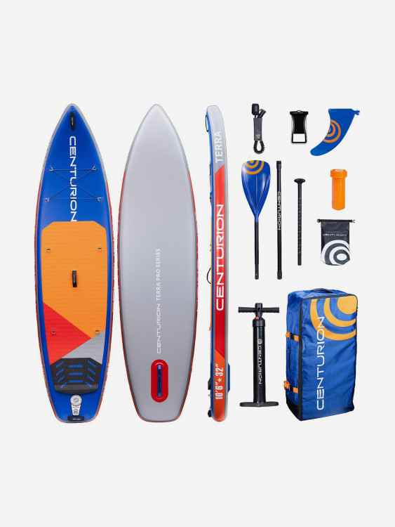 Сапборд надувной двухслойный CENTURION TERRA 10.6 (320x81x15) комплект