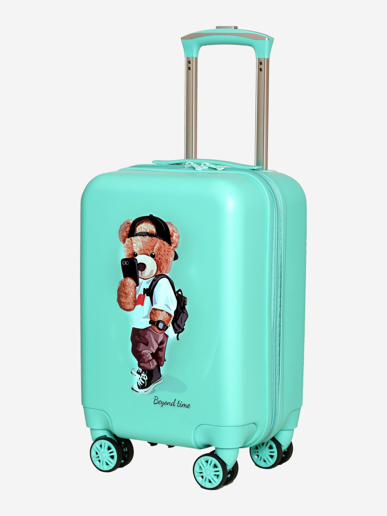 Чемодан детский BEYOND TIME R105 Мишка селфи зеленый