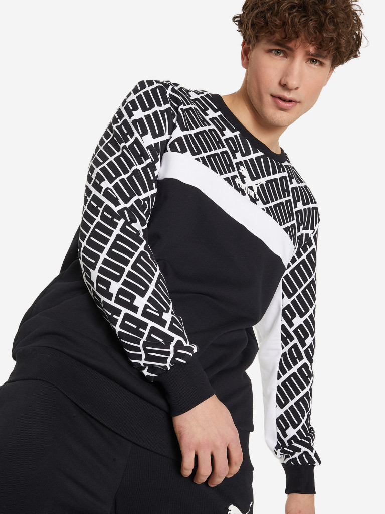 Свитшот мужской PUMA AOP Logo Crew