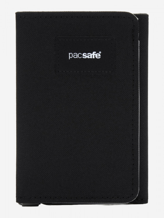 Кошелек антивор Pacsafe RFIDsafe trifold wallet, Black