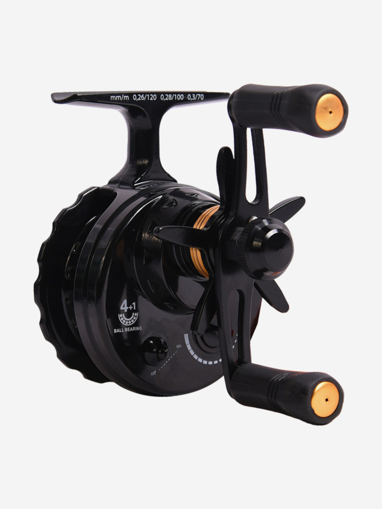 Набор для зимней рыбалки: зимняя удочка Maximus RASCAL 302XH + катушка инерционная Black Side ICE ZEAL (4+1 подшипник) + леска для рыбалки монофильная Sufix XL Strong зеленая 100 м 0.23 мм