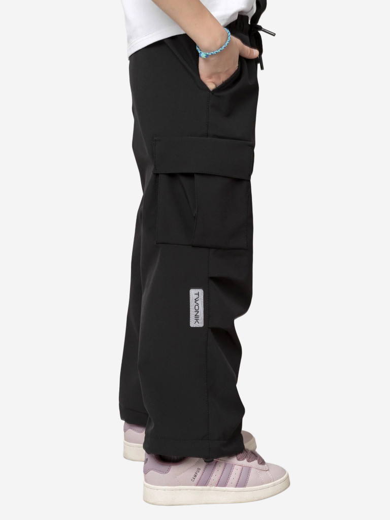 Брюки софтшелл для мальчика batik черный