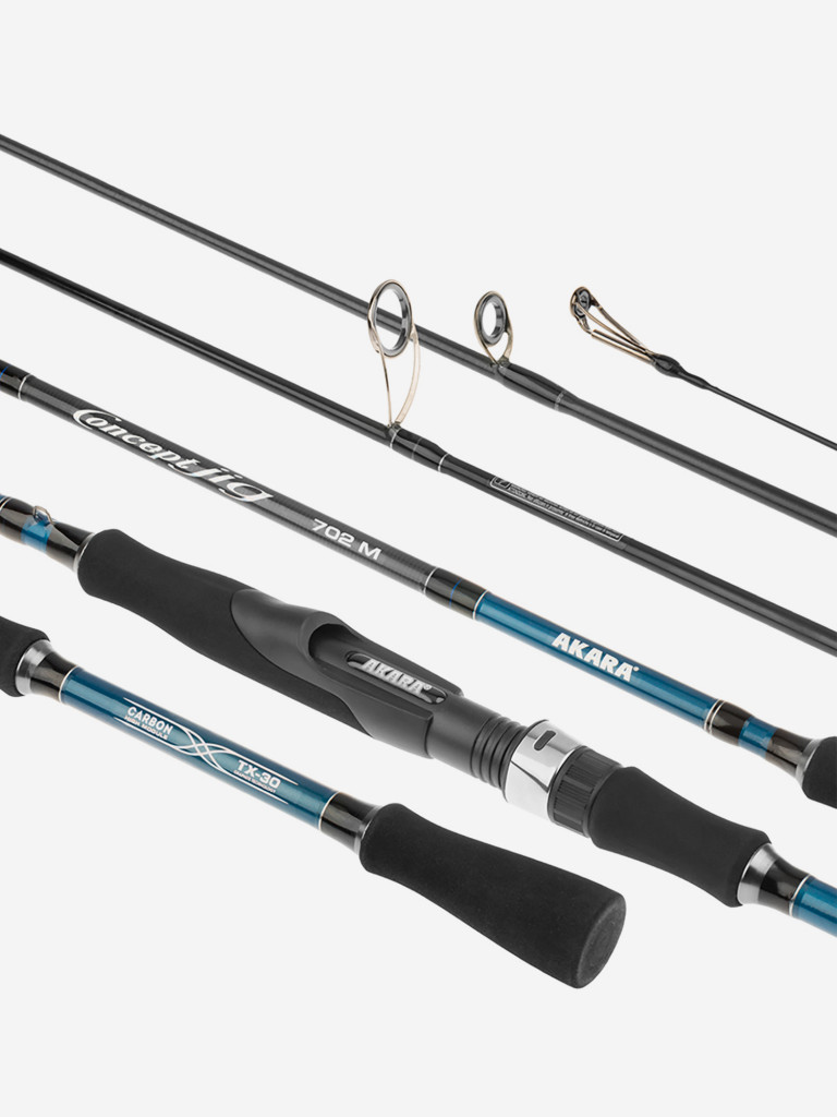 Спиннинг штекерный угольный 2 колена Akara Concept Jig TX-30 (7-28) 2.7 м