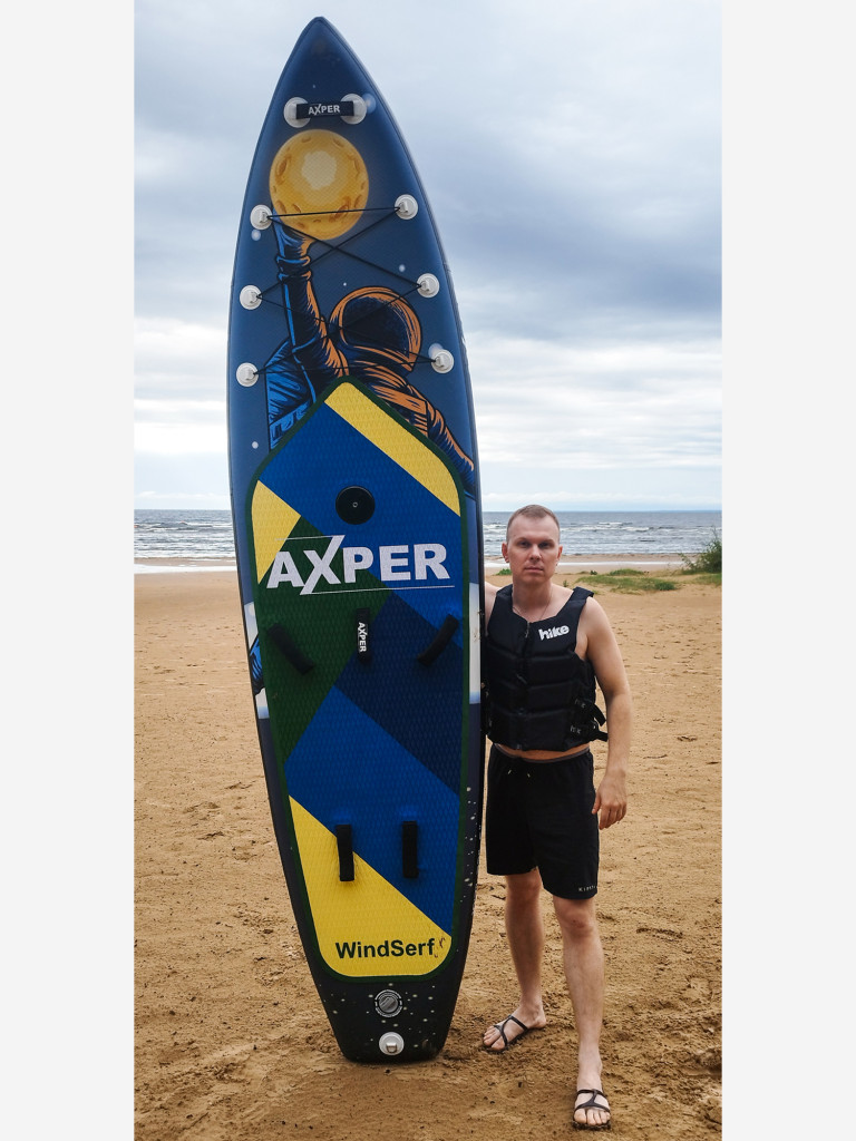 Надувная двухслойная SUP доска AXPER WindSup Space 10'7" (под парус)