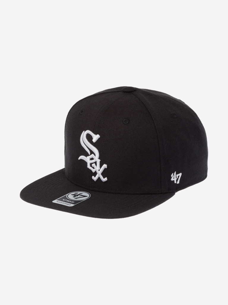 Бейсболка с прямым козырьком 47 BRAND B-SRS06WBP-BKD Chicago White Sox MLB