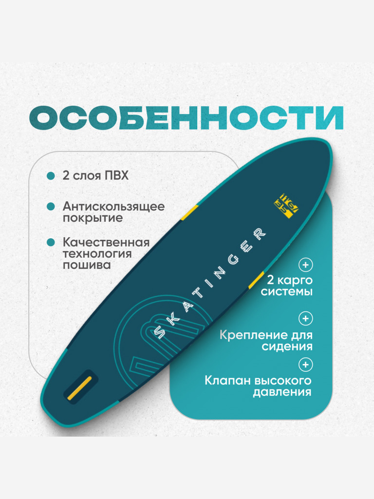 Туринговый двухслойный сапборд SERIAL GREEN 11'6"
