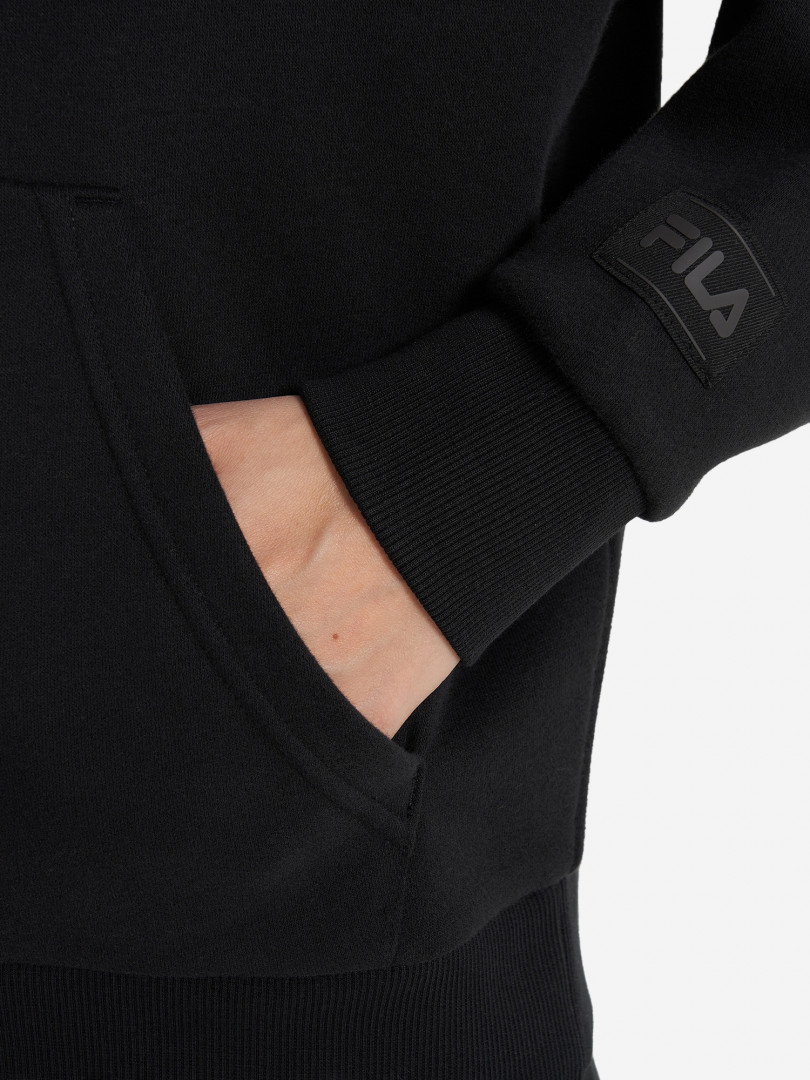 фото Худи женское оверсайз fila, черный