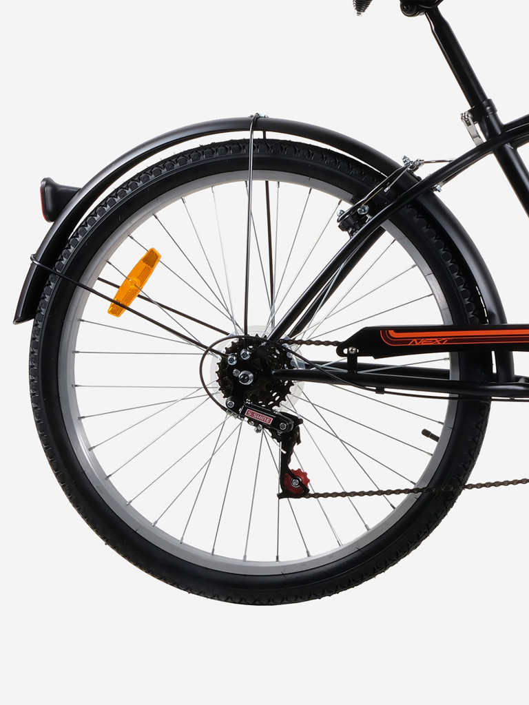 Велосипед NEXTbike Chopper, 26 дюймов, городской, чёрный, 18.5-дюймовая рама