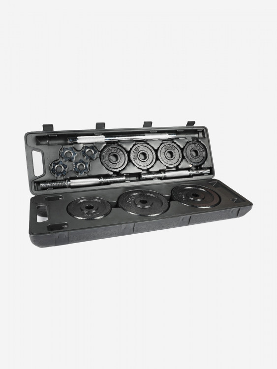 Набор гантели и штанга-переходник Torneo, 30 кг