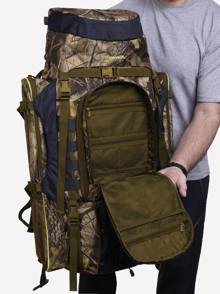 Рюкзак для рыбалки и охоты Aquatic РО-82, цвет: камуфляж, 82л