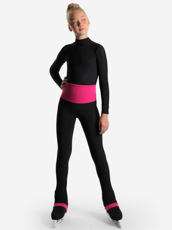 Термобрюки с широким поясом на завышенной талии для фигурного катания IceDress