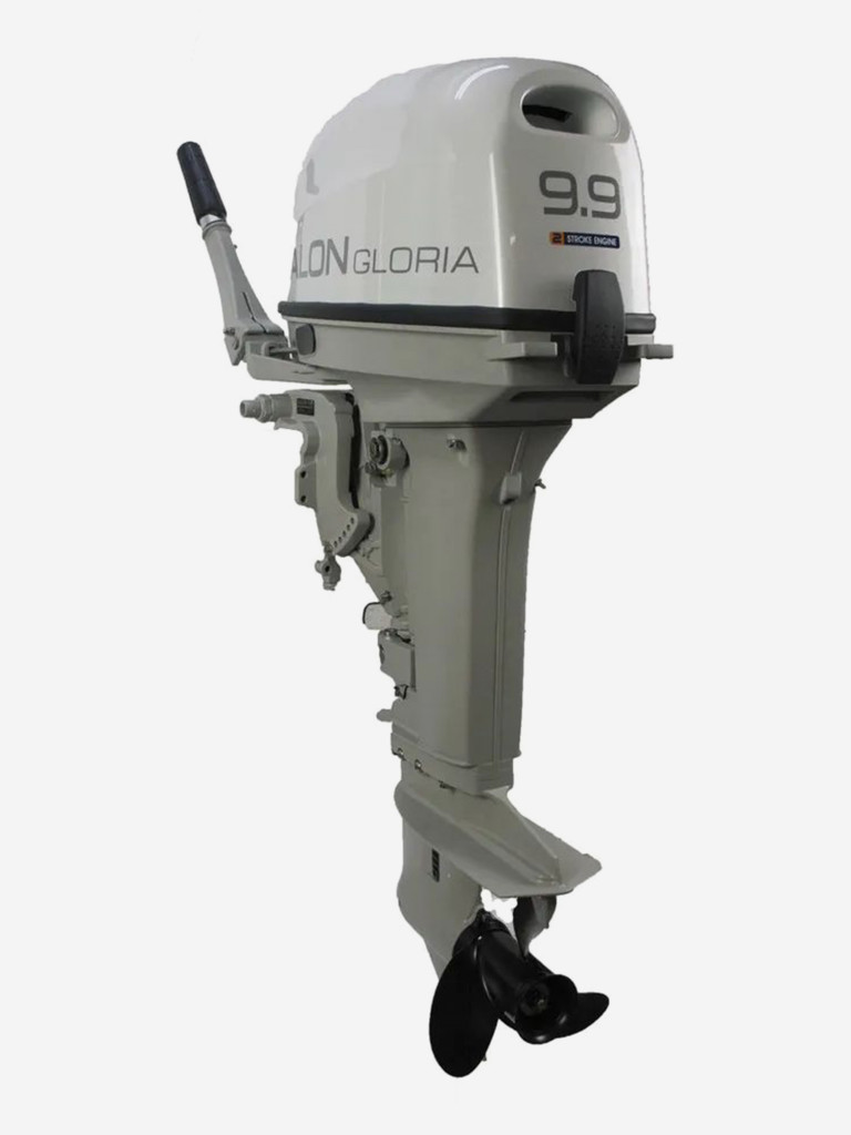 Лодочный мотор двухтактный CALON GLORIA T9.9BS MAX (20л.с.) Белый