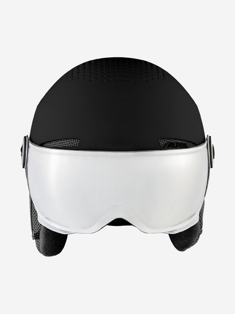 Горнолыжный шлем с визором Alpina Arber Visor Q Lite Black Matt