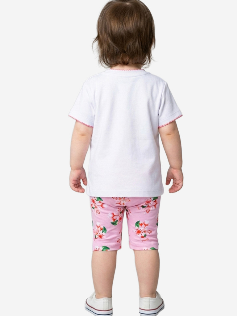 Комплект для девочек: футболка, легинсы укороченные PlayToday