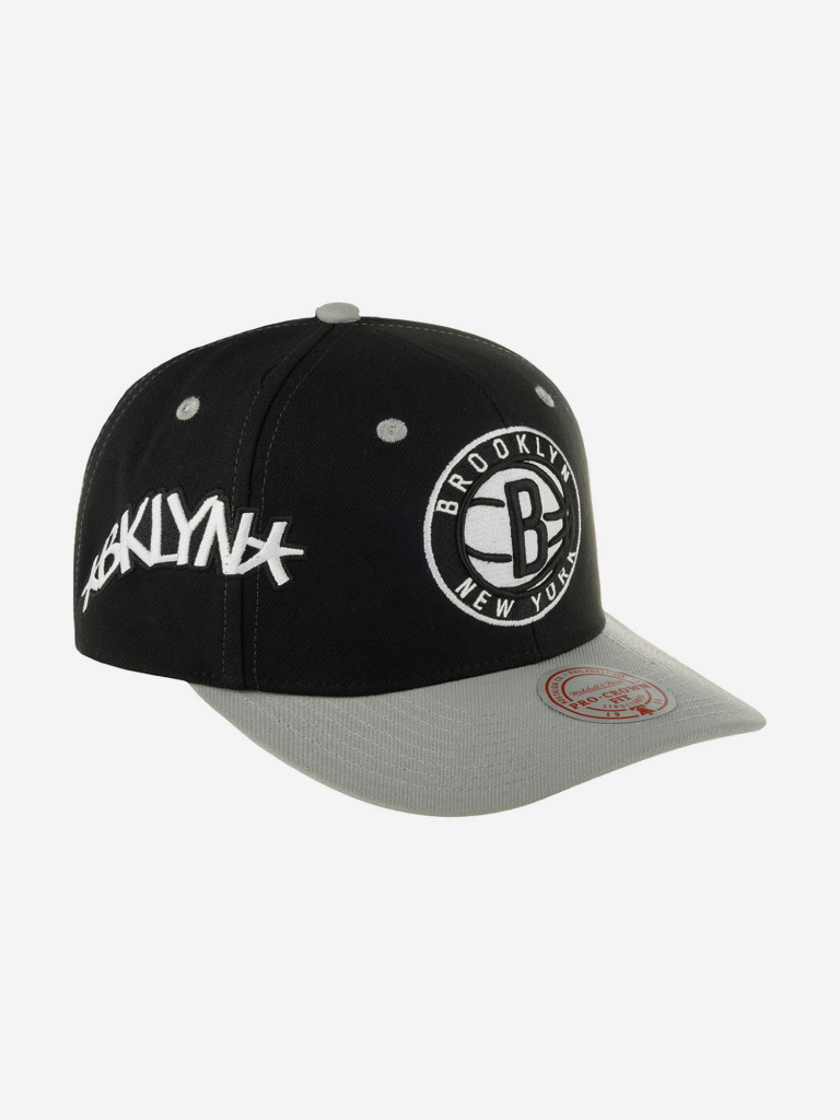 Бейсболка MITCHELL NESS HHSS7310-BNEYYPPPBLCK Brooklyn Nets NBA (черный)
