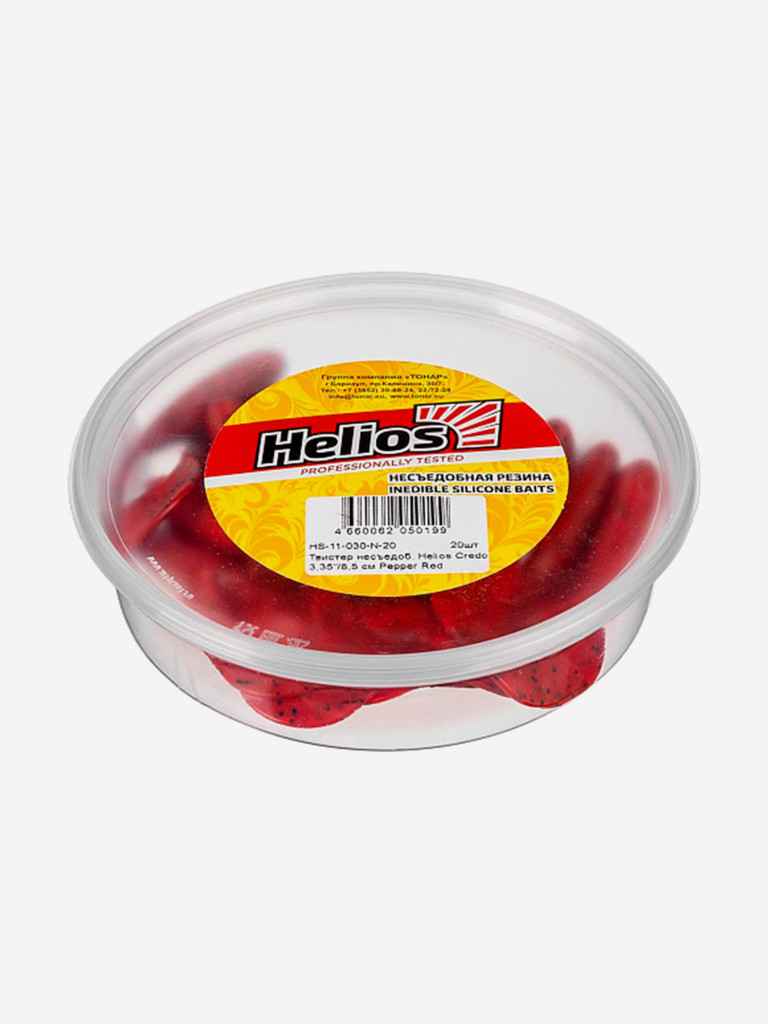 Мягкая приманка Helios Credo, 3,35" / 8,5 см, Pepper Red, 20 штук (HS-11-030-N-20)