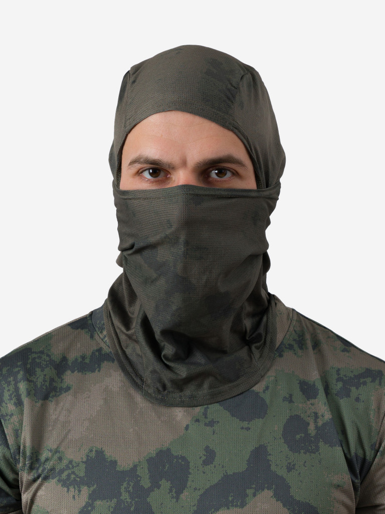 Балаклава сетка с перфорацией черный мох Jägermann