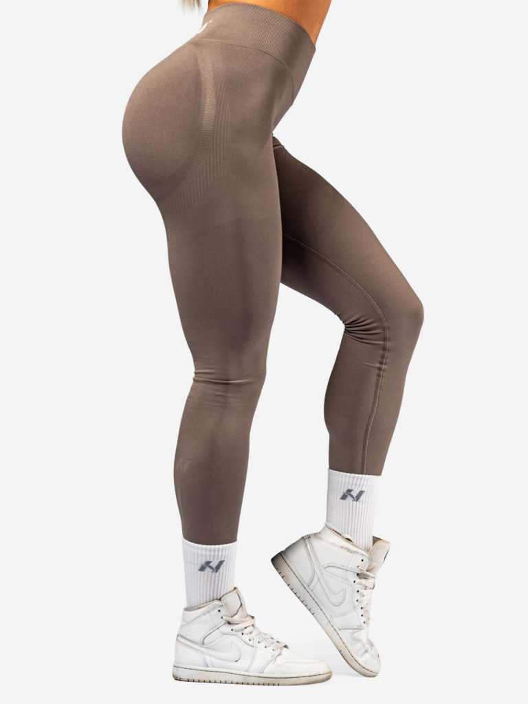 Легинсы женские NEBBIA High-Waist Push-Up Leggings POWER 888 Light brown