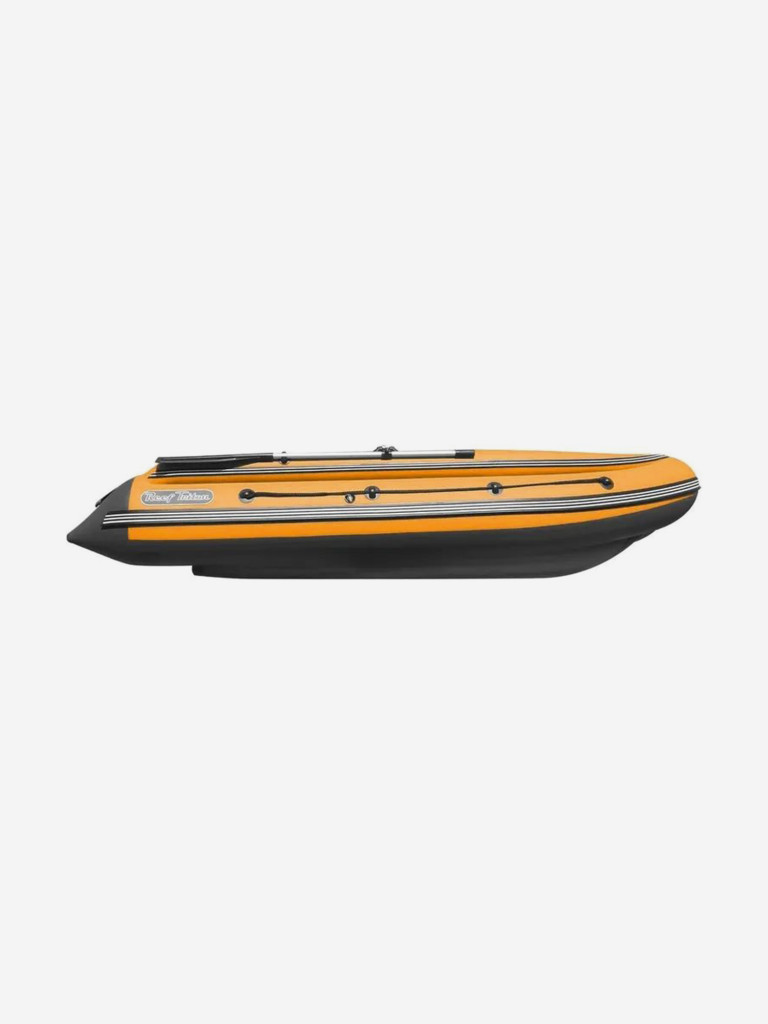 Лодка Reef Triton NDND (Риф Тритон НДНД) 360 NDFi с интегрированным фальшбортом, чёрно-оранжевая